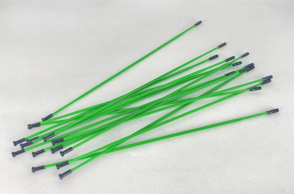 green colour carbon spokes for cycling wheels