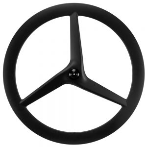 Tri-spoke wheel front for time trial and triathlon